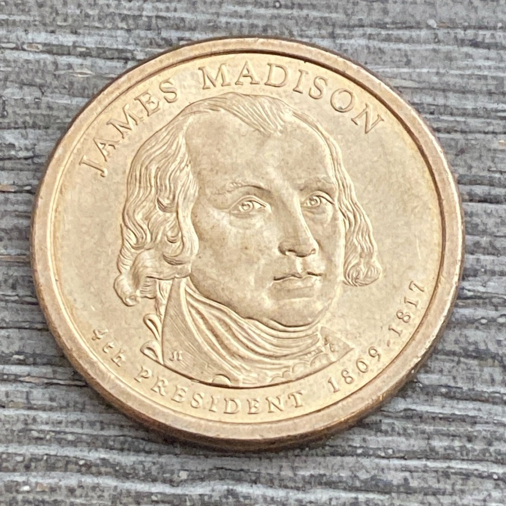 2007P JAMES MADISON ONE DOLLAR COIN